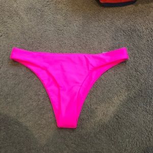 Neon pink bikini bottoms